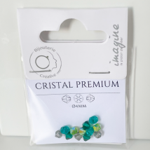 Perles Cristal Premium - 4mm - Vert D'Eau - Artbimex