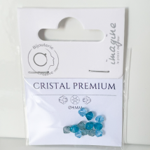Perles Cristal Premium - 4mm - Nuance Bleu - Artbimex
