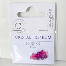 Perles Cristal Premium - 4mm - Nuance Blush - Artbimex