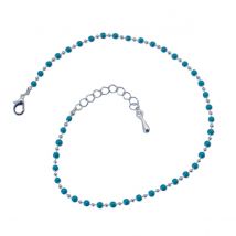 Chaine De Cheville Artbimex - Acier - Turquoise/argent - 21cm + Extension