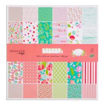 Set De Papiers Imprimés - Motifs Fleuris X6 - Draeger by Toga