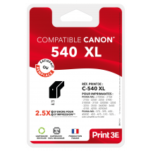 Cartouche D'Imprimante Print 3e - Compatible Canon C540 Xl