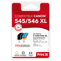 Cartouches D'Imprimante Print 3e - Compatibles Canon C545/c546 Xl