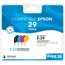Cartouches D'Imprimante Print 3e - Compatibles Pack Epson E29 Xl