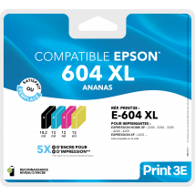 Cartouches D'Imprimante Print 3e - Compatibles Pack Epson E604 Xl