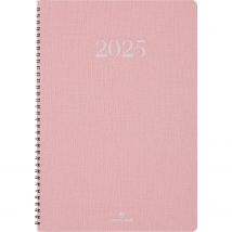 Agenda Civil Semainier 2025 Oberthur - Rose - 22 X 28 Cm - Galway