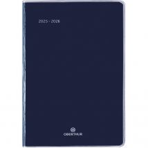 Agenda Semainier 2025/2026 Oberthur - Bleu Marine - 10 X 15 Cm - Colorside
