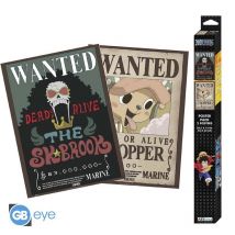 Lot De 2 Posters Abystyle - One Piece - Chibi Posters Wanted Chopper & Brook - Abys