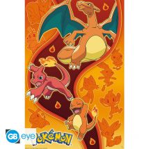 Poster Gb Eye - Pokémon - Type Feu - 91,5 X 61 Cm - GB EYE