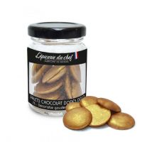 L'Épicerie Du Chef - Palets De Chocolat Blanc Dorés Déco En Pot - 40g - Edc
