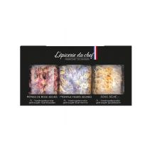 Coffret 3 Mini Pots Fleurs Séchées Comestibles L'Épicerie Du Chef - 9,5 G - Scrapcooking