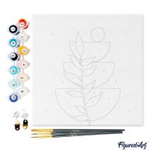 Peinture Au Numéro Figured'art - Plante - 20 X 20 Cm