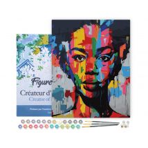 Peinture Par Numéro Figured'art - 40 X 50 Cm - Street Art Femme