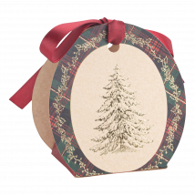 Lot De 8 Boîtes Cadeau « Joyeux Noël » Scottish Christmas - Papier Kraft - Artyfêtes