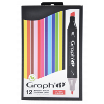 Lot De 12 Marqueurs Graph'it - Couleurs Assorties - Classic - Graph'IT