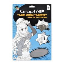 Graph'it Trame Transfer Manga - Ombres Foncées A4 - Graph'IT