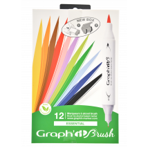 Set 12 Marqueurs À Double Pointe - Graph'it Brush Essential - Graph'IT