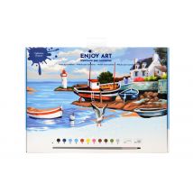 Peinture Au Numéro Oz International - Enjoy Art - Rivages Bretons - 30 X 40 Cm