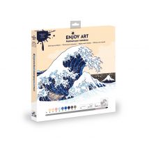 Peinture Par Numéros - Soleil Levant - La Vague - 30 X 30 Cm - Enjoy Art