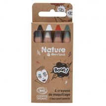 Set De 4 Crayons De Maquillage - Nature By Grimtout - Bouh! - Grim'tout