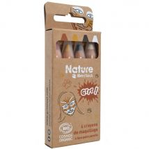 Set De 4 Crayons De Maquillage - Nature By Grimtout - Grrr! - Grim'tout