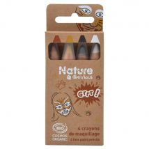Set De 4 Crayons De Maquillage - Nature By Grimtout - Grrr! - Grim'tout
