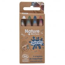Set De 4 Crayons De Maquillage - Nature By Grimtout - Splash! - Grim'tout