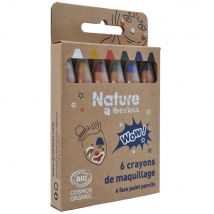 Set De 6 Crayons De Maquillage - Nature By Grimtout - Wow! - Grim'tout