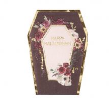 Lot De 10 Serviettes Artyfêtes - Cerceuil happy Halloween Witchyland - Papier