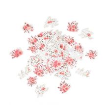 Lot De 100 Confettis Artyfêtes - Time To Disco - Terracotta, Framboise Et Or - 2,5 Cm À 3,5cm
