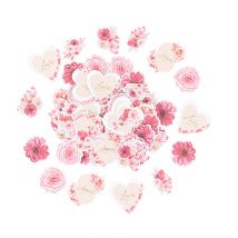 Lot De 100 Confettis Artyfêtes - Love To Love - Blush, Rose Et Or - 2 Cm À 3 Cm