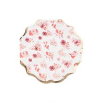 Lot De 16 Serviettes Artyfêtes - Love To Love - Papier - Blush, Rose Et Or - Ø32 X 32 Cm - 3 Plis