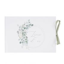 Livre D'Or Artyfêtes - Jardin Botanique - Vert Sauge Et Blanc - 16 X 23 Cm - 64 Pages