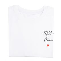 T-shirt Artyfêtes - mlle Mme - Blanc, Noir Et Rouge - Taille Unique