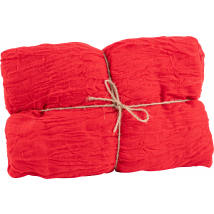 Chemin De Table - Cheesecloth - Tissu - Rouge - 90 Cm X 3 M - Artyfêtes