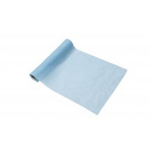 Chemin De Table Mousseline - Bleu Ciel - 28 Cm X 5 M