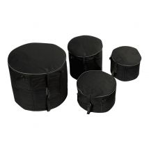 Tobago Prt22 - Sac Pour Kit De Tambour - Nylon 600d - Noir