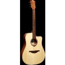 Lag Tramontane 70 - Guitare Électro-acoustique - Dreadnought À Pan Coupé - Naturel
