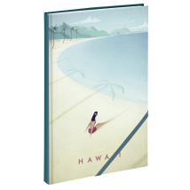 Notebook Memory 14 X 21.5 Cm - Hawaii - Henry Rivers - Blue Art