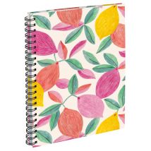 Carnet Blue Art - 15,3 X 20,6 Cm - Citrons - 120 Pages Lignées