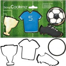 Lot De 4 Emporte-pièces Scrapcooking - Football - Scrapcooking