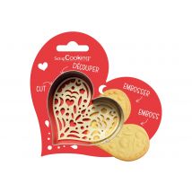 Découpoir + Embosseur Scrapcooking - Cœur - Scrapcooking