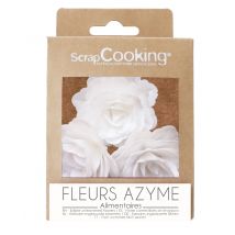 Lot De 3 Roses Blanches Azymes - Scrapcooking