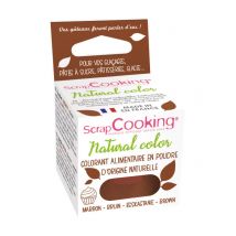 Colorant Alimentaire En Poudre D'Origine Naturelle Scrapcooking - Marron - 10 G - Scrapcooking
