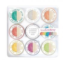 Lot De 9 Colorants Irisés Scrapcooking - Couleurs Assorties - 13,5 G - Scrapcooking
