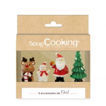 Lot De 4 Accessoires De Noël Scrapcooking - Sweet Xmas - Scrapcooking
