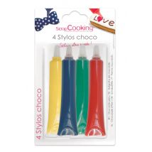 Lot De 4 Stylos Goût Chocolat Scrapcooking - Primaire - 100 G - Scrapcooking