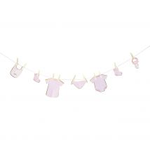 Guirlande Bébé Girl Rose - 1,5 Mètres - Tim & Puce Factory