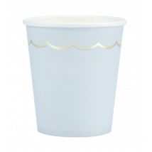 Gobelets Festonnés - Bleu Pastel - 200ml - Tim & Puce Factory