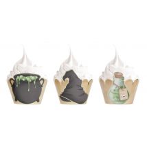 Cupcake Wrappers - Apprenti Sorcier X 6 - Tim & Puce Factory